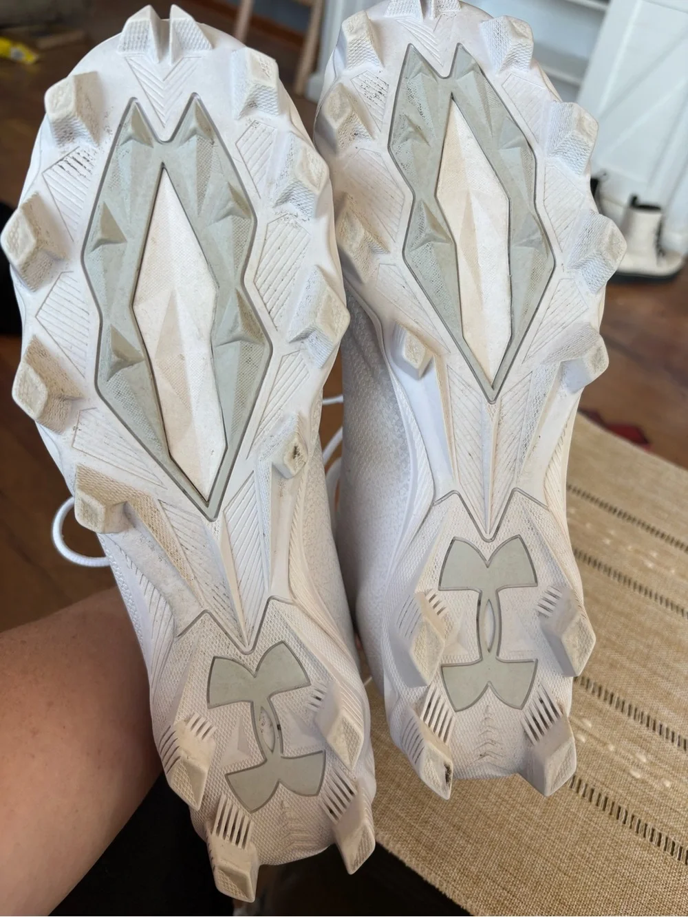 Under Armour White Football Cleats